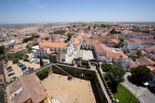 View of the city from the castle roof, Beja, Portugal, 2009. Creator: Samuel Magal
