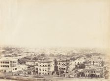 [View of the City from the Ochterlony Monument, Calcutta], 1850s. Creator: Captain R. B. Hill