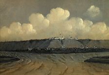 View of the City of Tobol'sk, the Right Bank of the Irtysh River From the Mouth of..., 1880-1889. Creator: Pavel Mikhailovich Kosharov