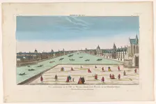 View of the city of Warsaw on the Wisla River, 1759-c.1796. Creators: Louis-Joseph Mondhare, Anon
