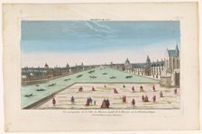 View of the city of Warsaw on the Wisla River, 1759-c.1796. Creators: Louis-Joseph Mondhare, Anon