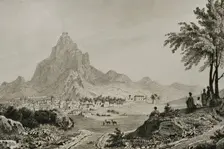 View of the city of Yerevan, Armenia, 1838. Creator: Vanderburch