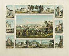 View of the city of Aarau, 1832-1833. Creator: Isenring, Johann Baptist (1796-1860)