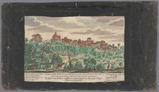 View of the city of Ariccia, 1708-1756. Creators: Martin Engelbrecht, Anon
