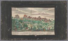 View of the city of Ariccia, 1708-1756. Creators: Martin Engelbrecht, Anon