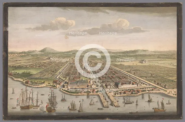 View of the city of Batavia, 1754. Creator: Anon.