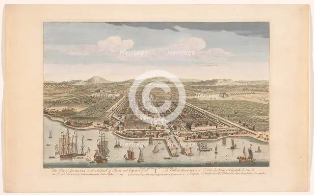 View of the city of Batavia, 1754. Creator: Anon.