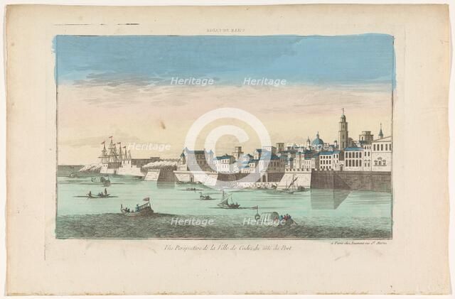 View of the city of Cádiz, 1745-1775. Creator: Anon.