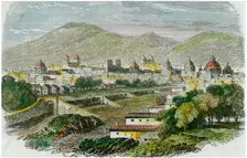 View of the city of Cuzco, Peru, c1875