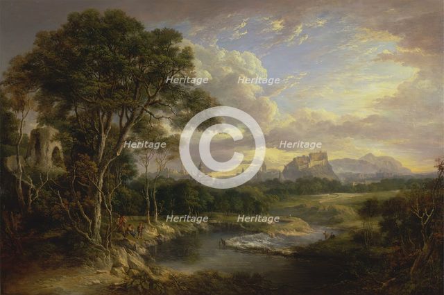 View of the City of Edinburgh, ca. 1822. Creator: Alexander Nasmyth.