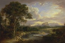 View of the City of Edinburgh, ca. 1822. Creator: Alexander Nasmyth