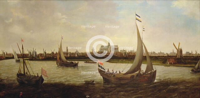 View of the city of Haarlem from the north.