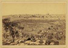 View of the City of Jerusalem from the Mount of Olives, Between 1860 and 1880