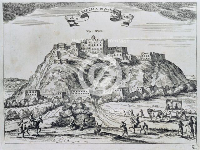 View of the city of Lhasa, capital of Tibet, engraving in 'China Monumentis', published in Amster…