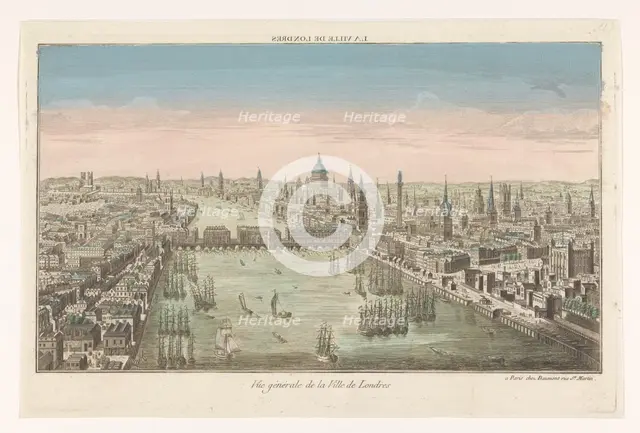 View of the city of London, 1745-1775. Creator: Anon.