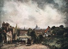 View of the City of London from Sir Richard Steele's Cottage 19th century (1913).Artist: John Constable