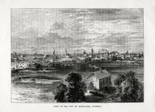 View of the city of Melbourne, Victoria Australia, 1877
