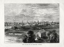 View of the city of Melbourne, Victoria Australia, 1877