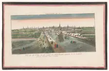 View of the city of Middelburg and the Havenkanaal, 1700-1799. Creator: Anon