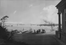 View of the City of New York and Governors Island Taken from Brooklyn Heights on the Morning... Creator: Nicolino Calyo