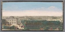 View of the city of Paris seen from the village of Ménilmontant, 1700-1799. Creators: Anon, Jacques Rigaud