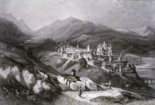 View of the city of Plasencia (Cáceres), engraving in Voyage Pittoresque en Espagne et en Portug…