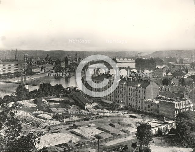 View of the city of Prague, Czechoslovakia, 1895.  Creator: Unknown.