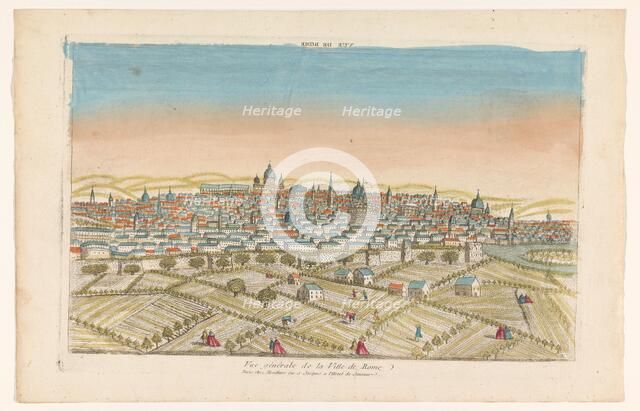 View of the city of Rome, 1759-c.1796. Creators: Louis-Joseph Mondhare, Anon.