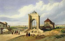 View of the city of Seville from the Cruz del Campo, engraving