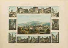 View of the city of St. Gallen, 1832-1833. Creator: Isenring, Johann Baptist (1796-1860)
