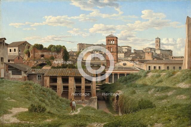 View of the Cloaca Maxima, Rome, 1814. Creator: CW Eckersberg.