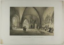 View of the Cloister of the Cathedral of Mainz, plate two from Allemande, 1844. Creator: Nicolas-Marie-Joseph Chapuy