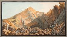 View of the Crater, or inside of the Cone of the little mountain, 1776