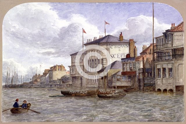 View of the Crown And Sceptre Inn, Greenwich, London, c1870. Artist: JT Wilson