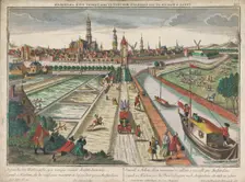 View of the Amsterdam Canal in Haarlem, 1742-1801. Creator: Johann Jakob Stelzer