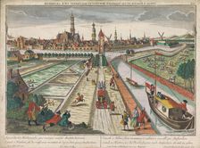 View of the Amsterdam Canal in Haarlem, 1742-1801. Creator: Johann Jakob Stelzer