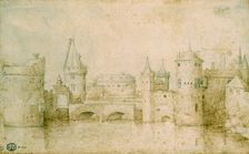 View of the ancient fortifications of Amsterdam, Netherlands, 1562. Artist: Pieter Bruegel the Elder