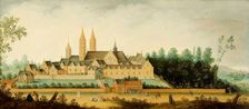 View of the Abbey of Egmond-Binnen, 1638. Creator: Claes Jacobsz van der Heck