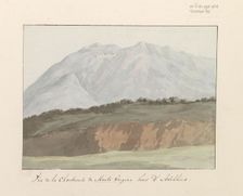 View of the Abbey of Monte Vergine high above Avellino, 1778. Creator: Louis Ducros
