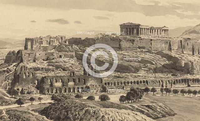 View of the Acropolis, 1890. Creator: Themistocles von Eckenbrecher.