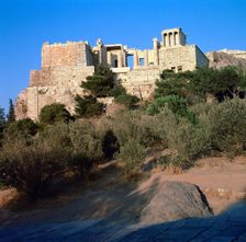 View of the Acropolis of Athens from the southwest, 5th century BC