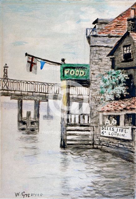 View of the Adam and Eve Inn, Chelsea, London, c1900.                                                Artist: Walter Greaves
