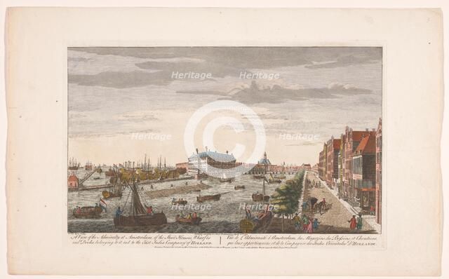 View of the Admiralty warehouse in Amsterdam, 1752. Creator: Anon.