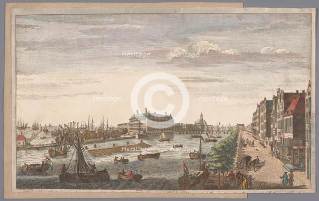 View of the Admiralty warehouse in Amsterdam, 1752. Creator: Anon.