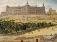View of the Alcazar of Madrid, 1650