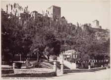 View of the Alhambra on the Hill of the Chapiz, Granada, between 1875 and 1892. Creator: Juan Laurent