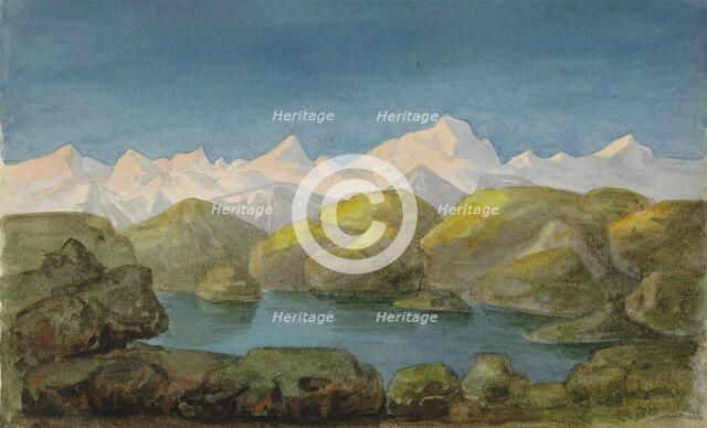 View of the Alps, c.1888-c.1901. Creator: Anna Catharina Maria van Eeghen.