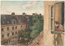 View of the Alservorstadt, 1872. Artist: Alt, Rudolf von (1812-1905)