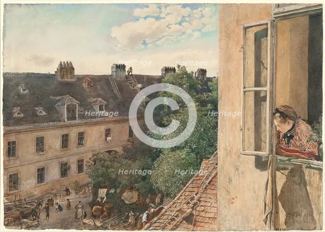 View of the Alservorstadt, 1872. Artist: Alt, Rudolf von (1812-1905)