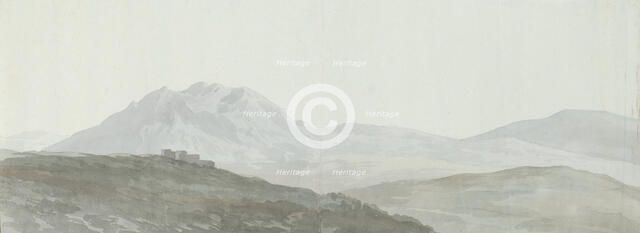 View of the Apennine mountain peaks, 1778. Creator: Louis Ducros.